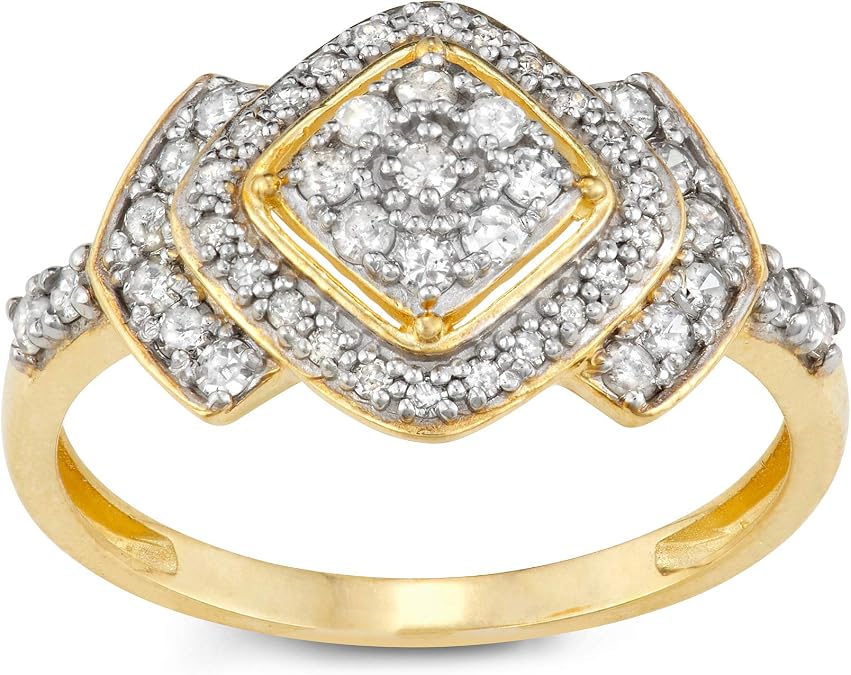 Tiara 10K Gold .5 CTTW Diamond Engagement Ring