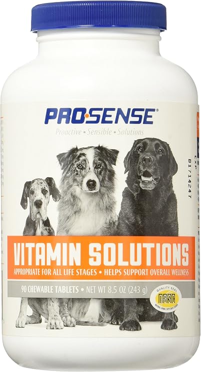 PRO·SENSE Vitamin Solutions 90 Count, Chewable Tablets for Dogs, Helps Support Overall Wellness