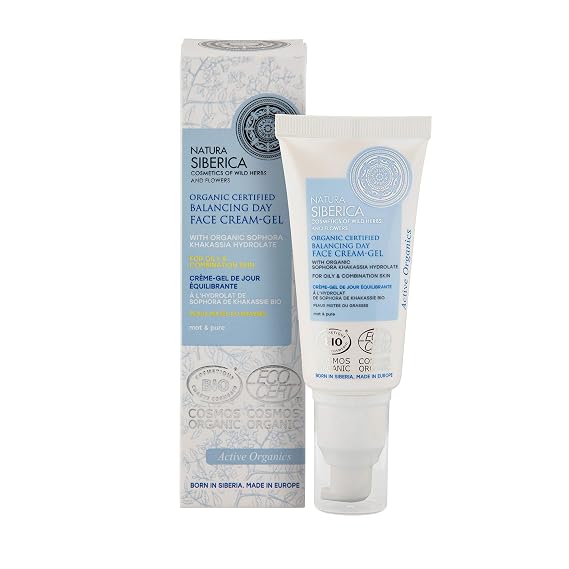 Organic Certified Balancing Face Cream-Gel For Oily & Combination Skin, 50 ml