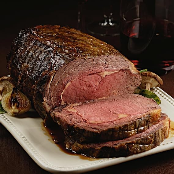 Premium Garlic and Herb Boneless Prime Rib Roast 4.5-5 lb - Ideal for Celebrations & Holidays - Perfect for Special Occasions and Cooking Instructions from Kansas City Steak Company