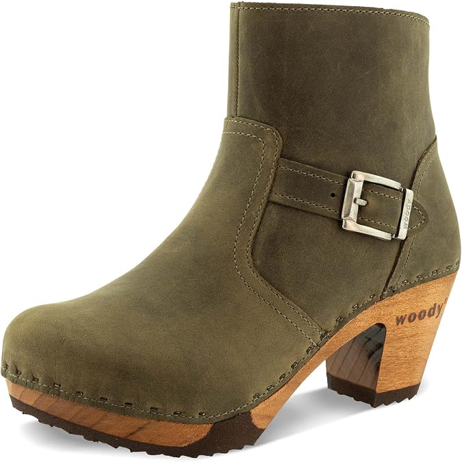woody Women's Modern Clog Ankle Boots