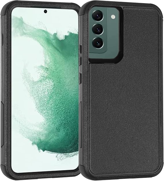 Co-Goldguard Case Compatible with Samsung Galaxy S22+ Heavy Duty Drop Protective Phone Case Shockproof 3-Layer Full Body Protective Anti-Slip Case for Samsung Galaxy S22+ (6.6 inch) - Black