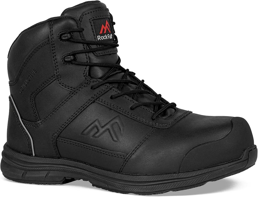 Rock Fall Starling RF150 Work & Utility Safety Boots Unisex, Steel Toe Cap Boots, SRC Slip Rated and Water Repellent, Cold Insulated and Wide Fitting
