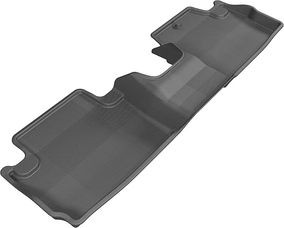 3D MAXpider Second Row Custom Fit All-Weather Floor Mat for Select Honda Accord Models - Kagu Rubber (Black)