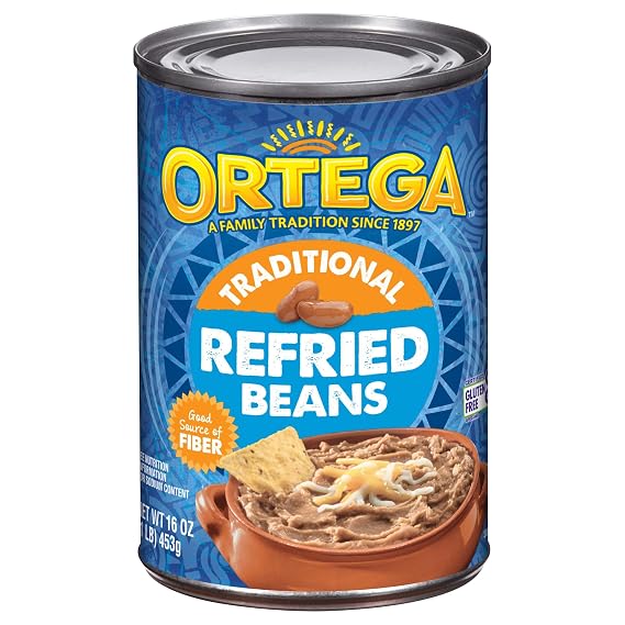 Ortega Refried Beans, Traditional, 16 oz