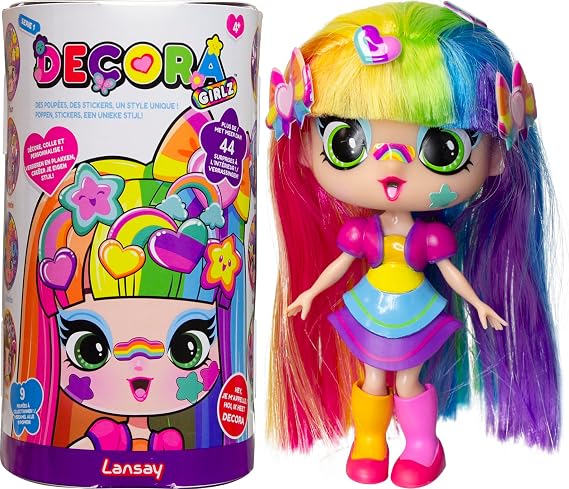 Poupée - LANSAY - 55101 - Decora Girlz - Minis Poupées Fashion a Personnaliser - Decora