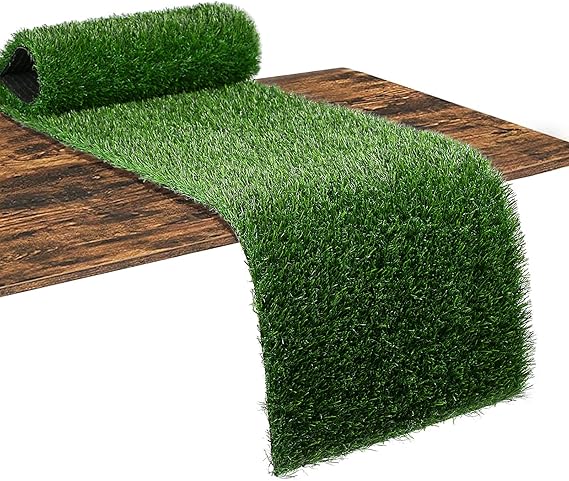 XLX TURF Green Artificial Grass Table Runner 12"x36" Golf Party Decorations