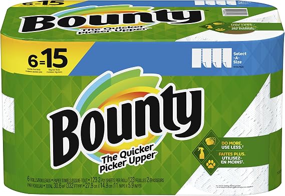 Select-A-Size Regular Paper Towels - White, 2 Ply, 83 Sheets, 6 Rolls