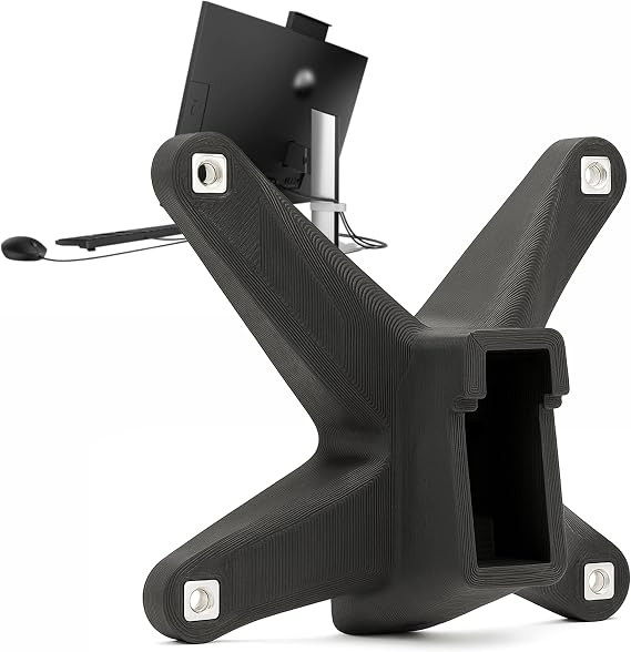 3IDEE VESA Adapter VESA Mount Compatible with HP All-in-One PC (ProOne 440 G9 24-f0006ng) - VESA Mount 75 x 75 mm - VESA Adapter HP for Monitors without VESA Connection
