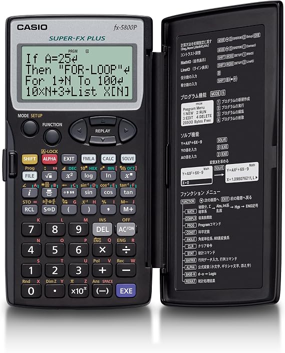 Casio Program Function Calculator 407 Functions fx-5800P-N