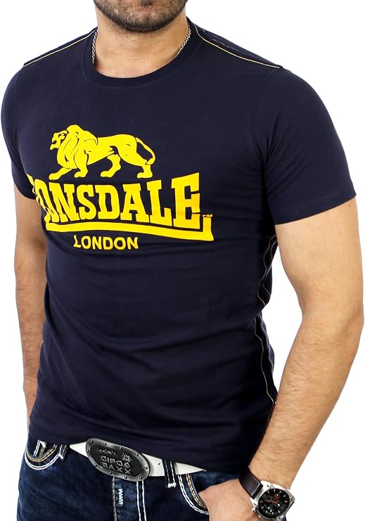 Lonsdale Herren T-Shirt Smith Reloaded, Color:navy;Groe:M