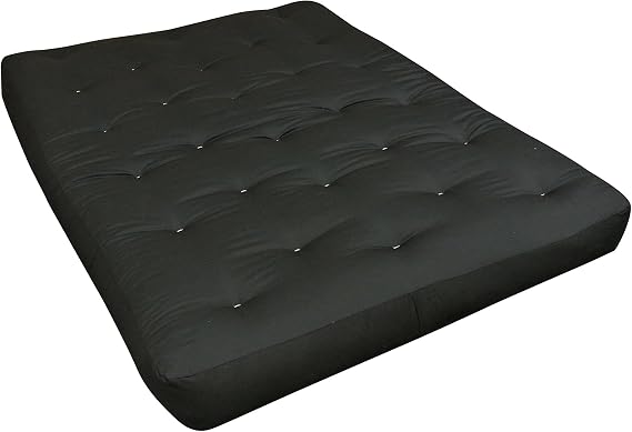 Gold Bond 9" FeatherTouch II Futon Mattress, Duct, Full, Black