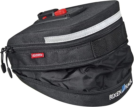 KLICKfix Micro 200 Expandable Bicycle Bag Black 19 x 12 x 8 cm black 19 x 12 x 8 cm