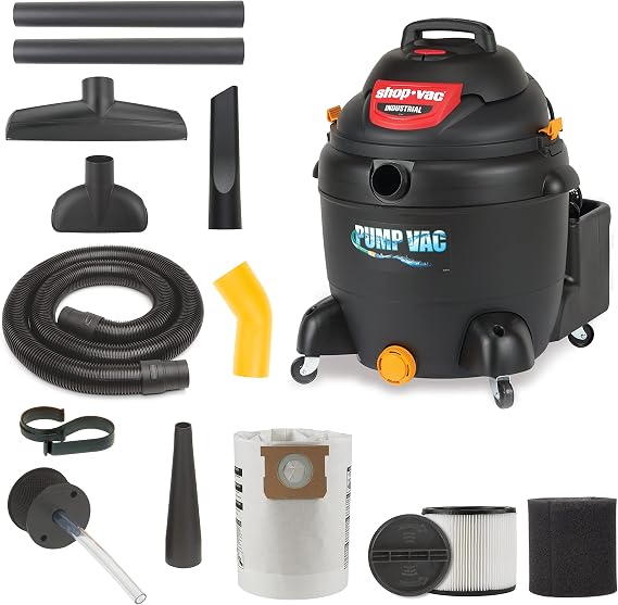Shop-Vac 9601806 18 Gallon Wet/Dry Utility Vacuum, 6.0 Peak HP, 2.5 Inch Diameter x 8 Foot Hose, 20 Foot Cord, Design for Powerful Suction