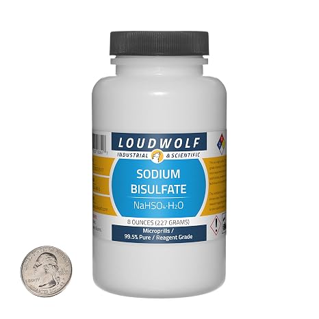 Sodium Bisulfate / 8 Ounce Bottle / 99.5% Pure/Microprills