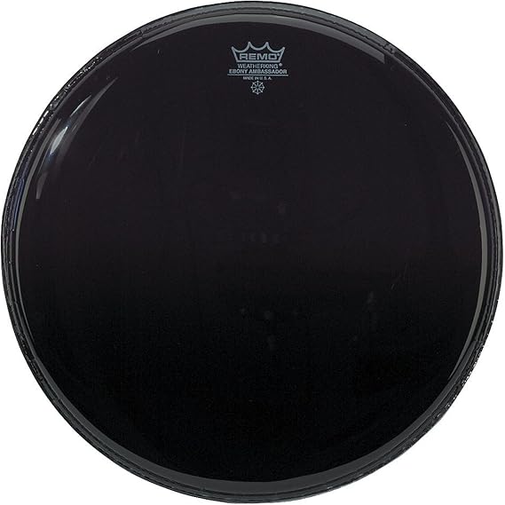 Remo ES001500 Ebony Ambassador Drum Head, 15-Inch