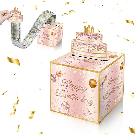 ISOVF Birthday Money Box for Cash Gift