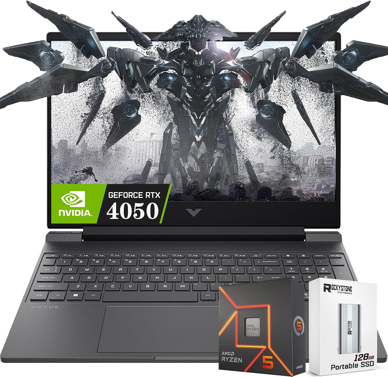 HP 2024 Victus 15.6 144Hz Gaming Laptop, GeForce RTX 4050 6GB GDDR6 Graphic, 6-Core AMD Ryzen 5-8645HS Beat i7-1355U, Backlit KB, DTS, Bluetooth 5.3, W128GB SSD, Windows 11 H64GB GDDR5|8TB SSD