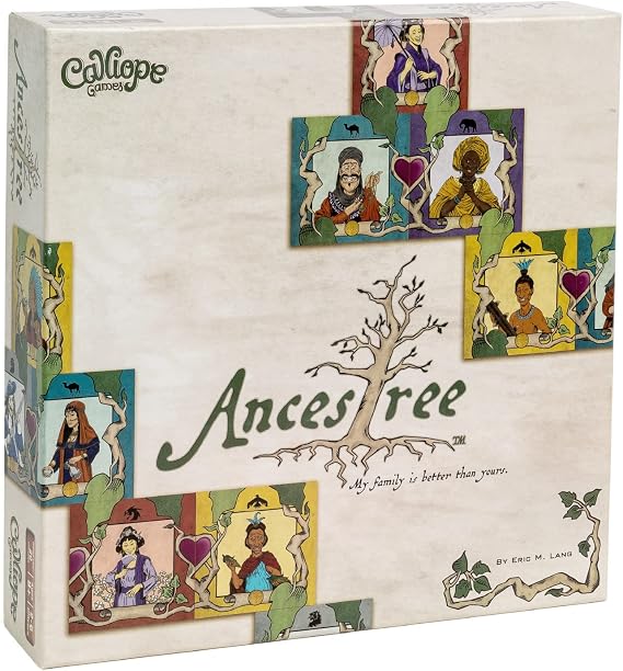 Ancestree, Strategy Board Game, 2-6 Players, 110 Ancestor Tiles | 3 Scoring Paths, Pick-and-Pass Mechanic, 20-30 Minutes, For Friends and Family Ages 8+