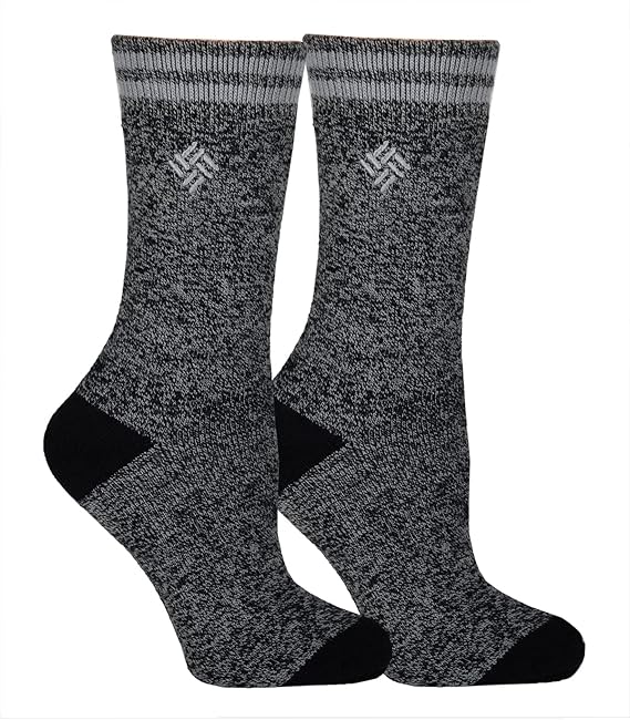 Columbia Women's 2 Pack Fleece Lined Thermal Crew Socks