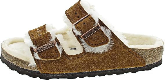 Birkenstock 1001128139 Arizona Shearling Mink/Be 39