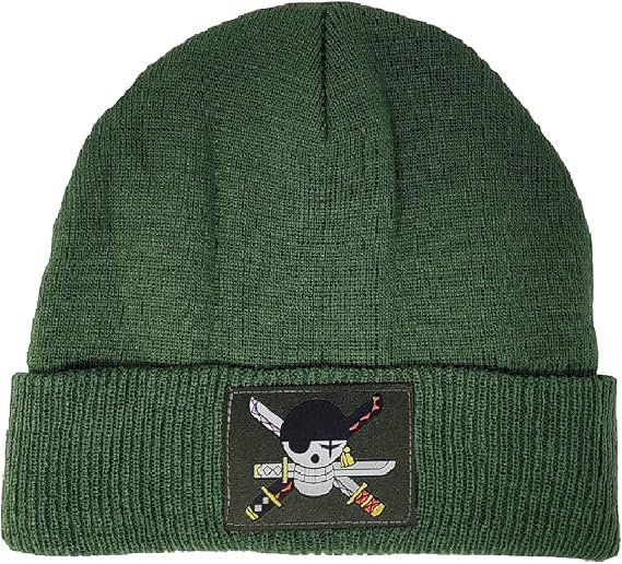 Ripple Junction One Piece Anime Watchman Knit Beanie Stitched Patch Straw Hat Crew Jolly Roger Winter Hat Officially Licensed