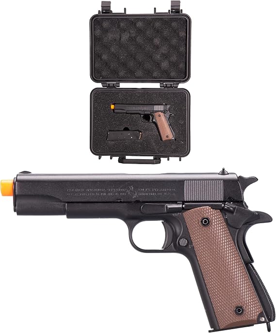 MASSIMO PRECISION Miniature M1911 Model Kit 1:2 Scale - Metal Build Model Set for Desktop Display - Gift for Enthusiasts & Collectors - No Shooting Function (Black-B)