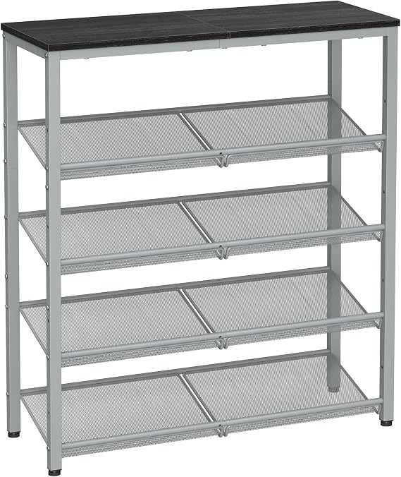 VASAGLE 5-Tier Shoe Rack, Adjustable, Freestanding