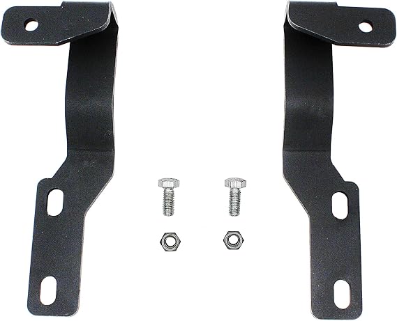 Ditch Hood Light Brackets Compatible with 2005-2015 2nd Gen Toyota Tacoma | LED Light Pod Metal Hood Mount Bracket Kit, Anti-Rust, Suitable for Outdoor Use, Black