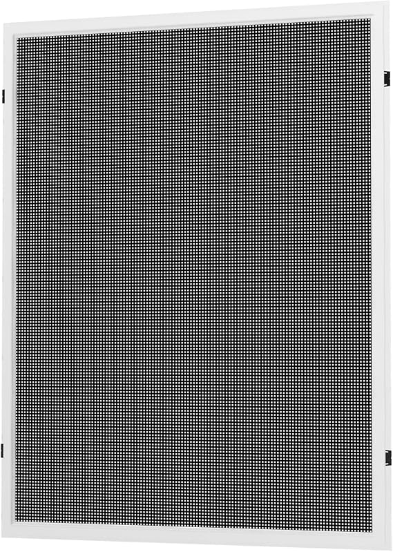 Fully Assembled, Custom Extruded Casement Screen (CA4) - Flanged Window Screen Replacement for Casement Windows - Wide Frame, Sleek Fit, Uncompromising Seal