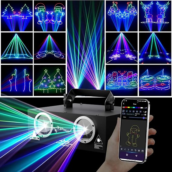 DJ Laser Light, APP Control, Laser Show Projector