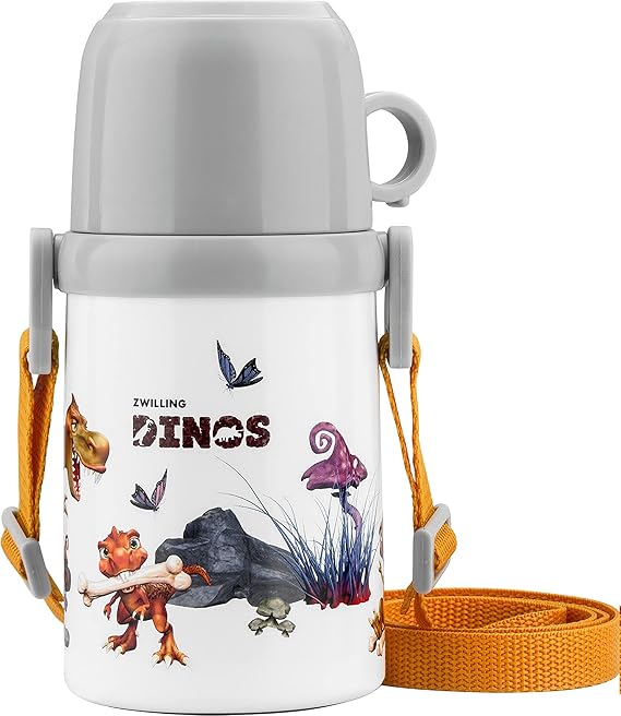 ZWILLING Thermo Isoleerfles Met Beker in Draagriem - 380 ml - Dino Brand ZWILLING