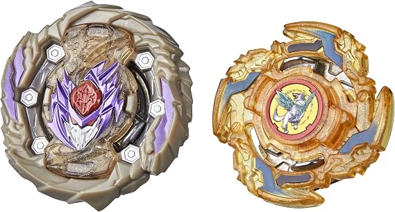 Beyblade Burst Surge Dual Collection Pack Hypersphere Dusk Spryzen S5 and Slingshock Force Wolborg Spinning Top Toys - 2 Battling Game Tops
