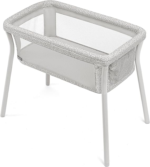 Chicco LullaGo Anywhere Portable Bassinet, Lightweight, Space-Saving with Waterproof Mattress and Fitted Sheet, Travel-Friendly, Includes Carry Bag, Lyric/Beige