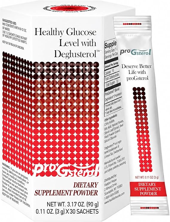 ProGsterol Wellness Peptide Powder with Deglusterol Daily Nutritional Formula for Energy & Lifestyle Support 30 Stick Packs