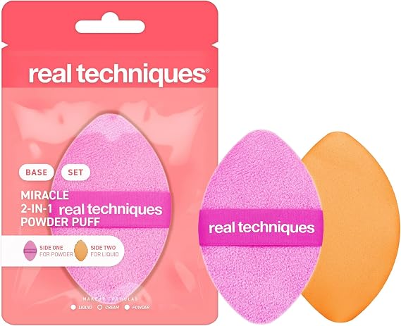 Real Techniques, Miracle 2 in 1 Powder Puff, 1 Sponge
