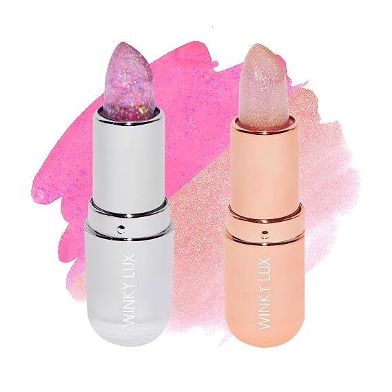 WINKY LUX Lavender Confetti & Rose Glimmer Balm - pH Lip Balm Duo