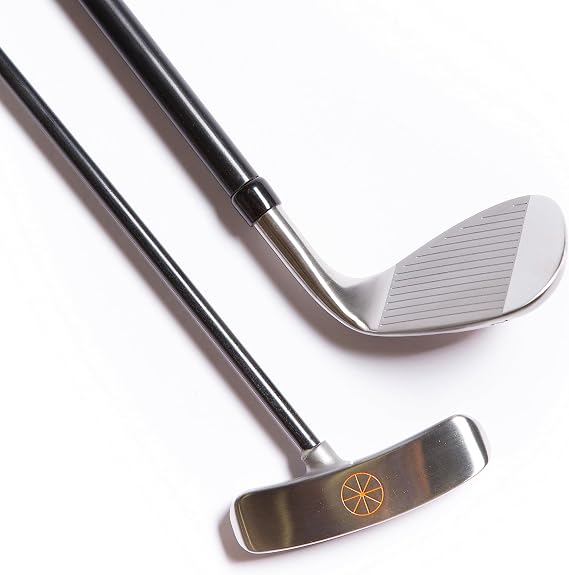 Orange Whip Golf Short Game Package, Includes Wedge and Putter - Made in USA - Left Handed