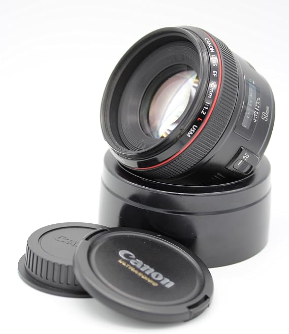 Canon EF 50 mm f/1.2L USM Lens, Black