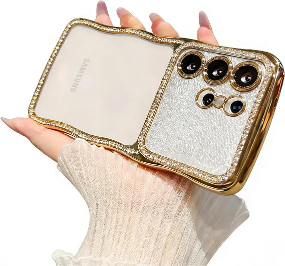 for Samsung S26 Ultra Case Bling Sparkly Rhinestone Shockproof Cover for Galaxy S26 Ultra Case - Gold