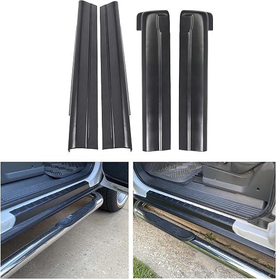 ECOTRIC Rocker Panel Guard Compatible with 1999-2007 Silverado/GMC Sierra | Compatible with 1999-2007 Chevy Chevrolet Silverado/GMC Sierra 1500 2500 3500 Classic Extended Cab; Replacement for 14068