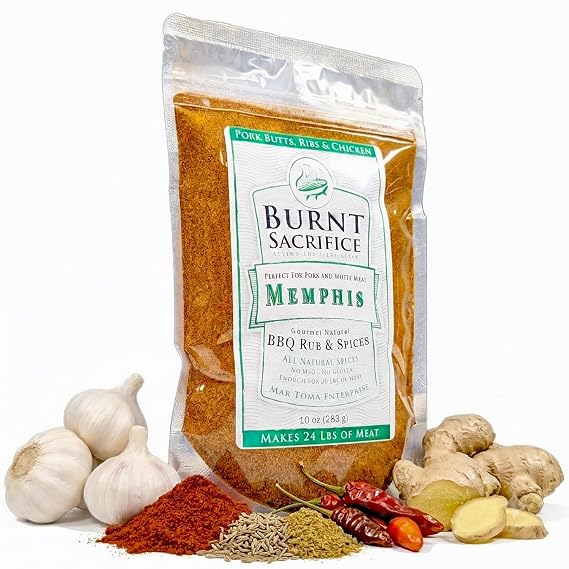 Burnt Sacrifice Memphis BBQ Dry Rub Seasoning Butts Chicken (Makes 24 lbs)