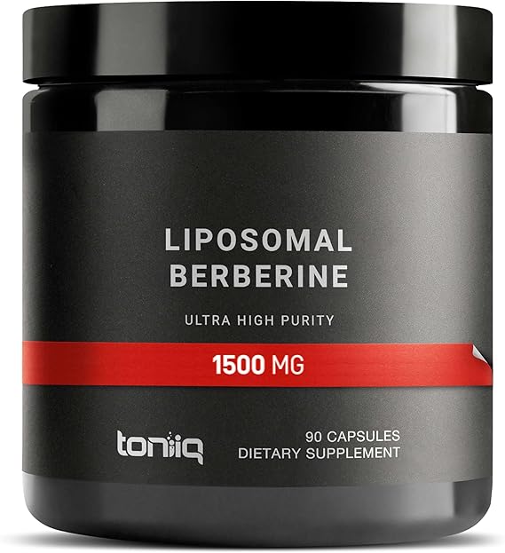 Toniiq Liposomal Berberine High-Strength 1,500mg Complex with LipoAvail