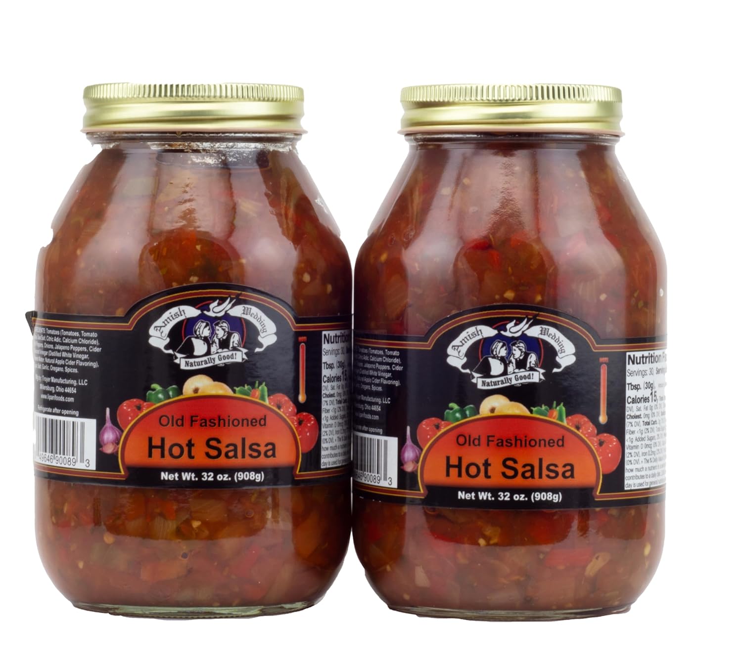 Amish Wedding Hot Salsa 32oz Pack of 2