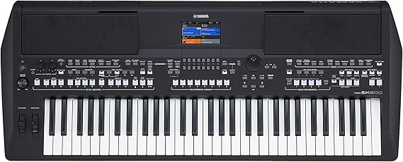 Yamaha PSR-SX600 Digital Keyboard - a Powerful Digital Workstation Keyboard with 61 Touch-Sensitive Keys, 850 Authentic Instrument Voices and DJ Styles, in a Black Finish