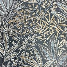 CROWN Sahara Leaf Navy Wallpaper M1784