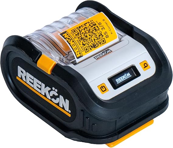 REEKON P1L Tagger Construction Label Printer & Bluetooth QR Code Maker | Portable Bluetooth Thermal Label Printer for the Jobsite, Fast One-Click Custom Labels & QR Codes, Battery Powered