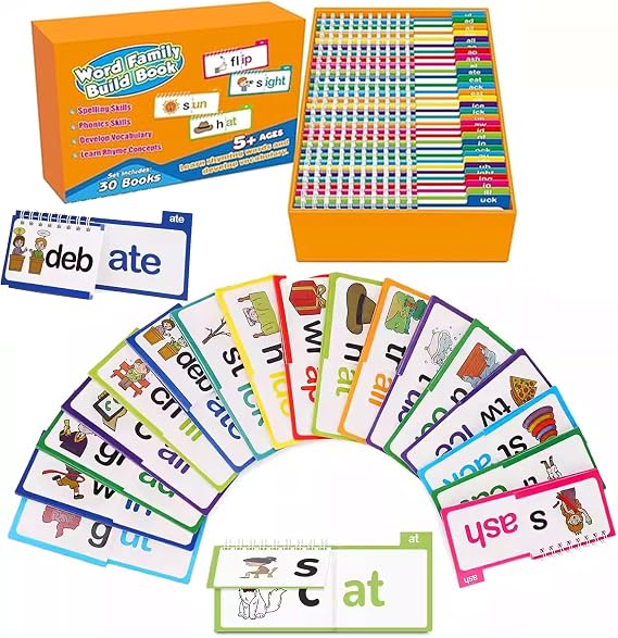 30 Read and Rhyme Flip Books Claritydream Flip Books ABC Vocabulary Flash Cards Interactive Reading Flash Cards