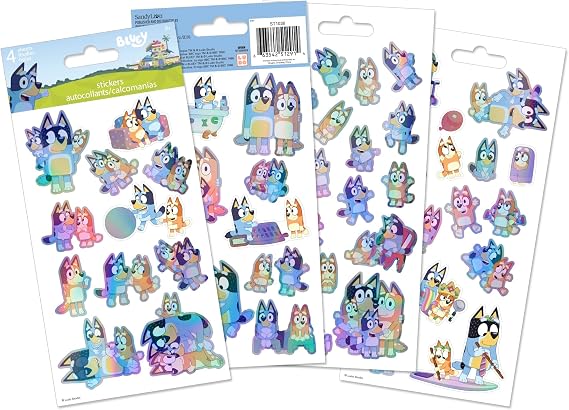 Bluey Holographic Stickers Pack
