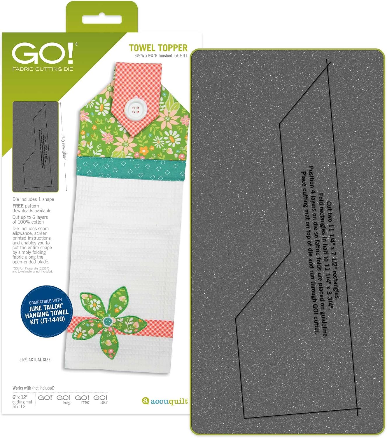 Accuquilt GO! Towel Topper Die
